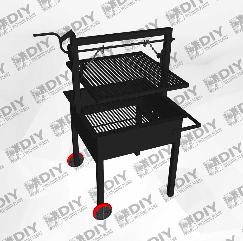 Homemade charcoal grill plans deals