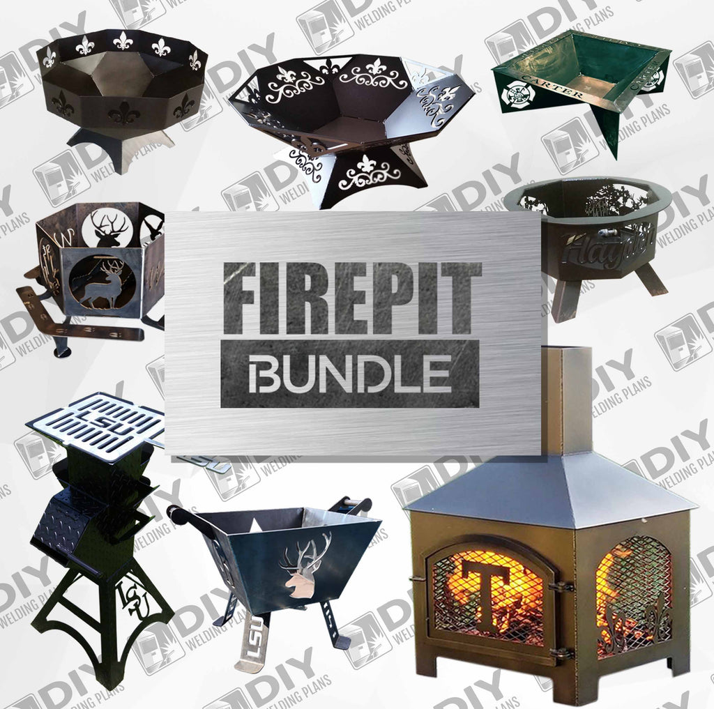 Fire pit Bundle DXF File Only — DIY Welding Plans