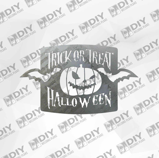 Trick or Treat Halloween Sign DXF Plasma File