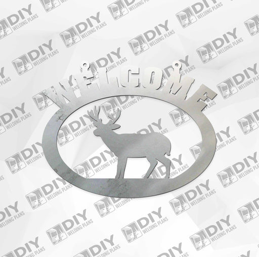18” x 15” Welcome Deer Sign DXF Plasma File
