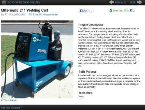 Our Welder Cart project is now featured on Millerweld.com!