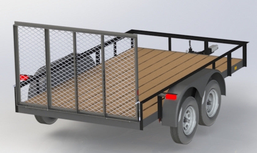 12 FT TRAILER with Dual Axle - Welding Plans - Digital Download