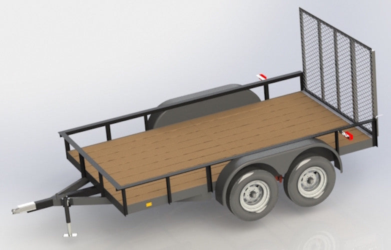 12 FT TRAILER with Dual Axle - Welding Plans - Digital Download