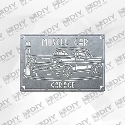 Muscle Car Garage - DXF File Only