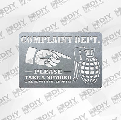 Complaint Dept - DXF File Only