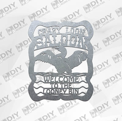 Crazy Loon Saloon Plasma Laser DXF Cut File