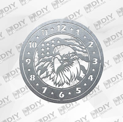 Eagle Clock - Plasma Laser DXF Cut File