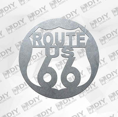 Route 66 - Plasma Laser DXF Cut File