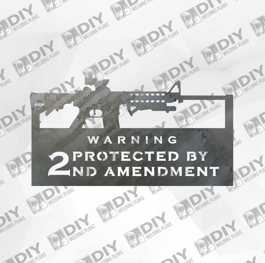 2nd Amendment Sign 10 DXF Plasma File — DIY Welding Plans