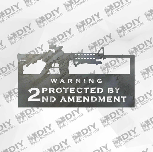 2nd Amendment Sign 10 DXF Plasma File
