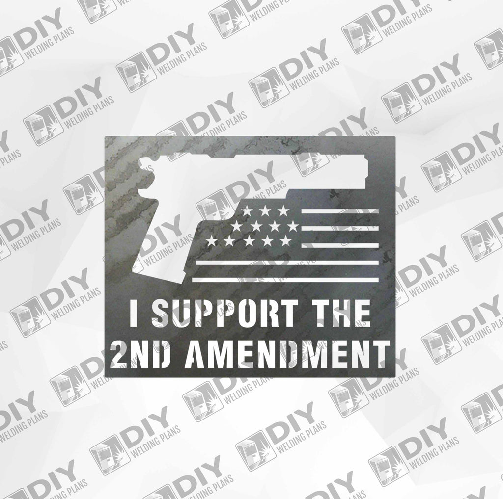 2nd Amendment Sign 13 DXF Plasma File — DIY Welding Plans