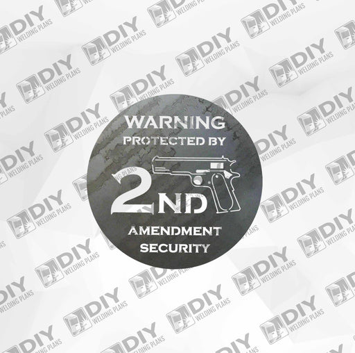 2nd Amendment Sign 3 DXF Plasma File