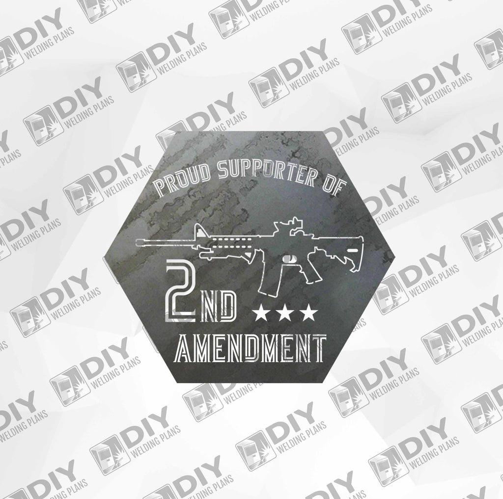 2nd Amendment Sign 4 DXF Plasma File — DIY Welding Plans