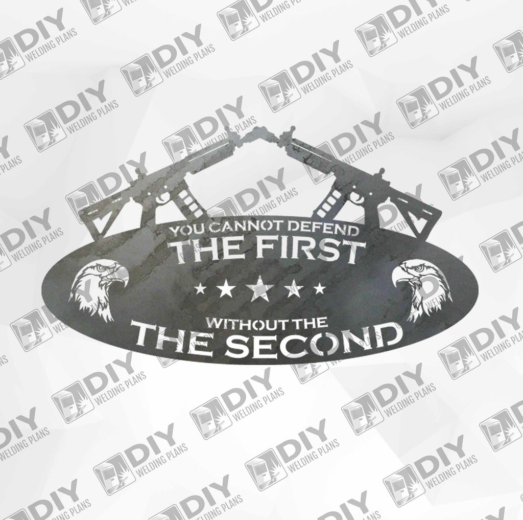 2nd Amendment Sign 5 DXF Plasma File — DIY Welding Plans