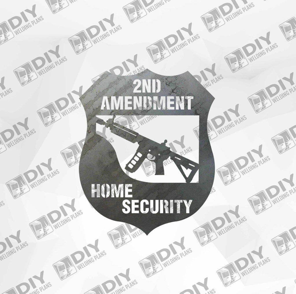 2nd Amendment Sign 9 DXF Plasma File — DIY Welding Plans