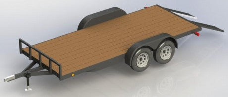 8' x 16' Flat Bed Trailer Plans