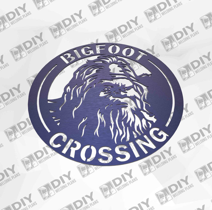 12" Bigfoot Crossing Sign DXF Plasma File
