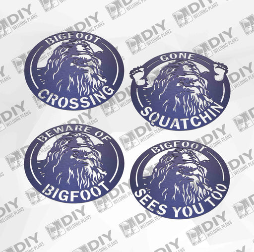 Bigfoot Sign Package DXF Plasma File