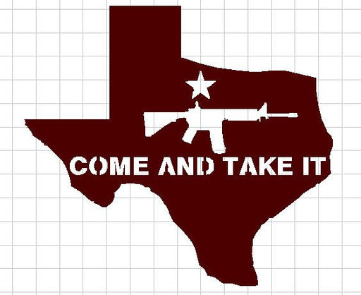 Texas "Come and Take It" AR 15 - DXF File Only