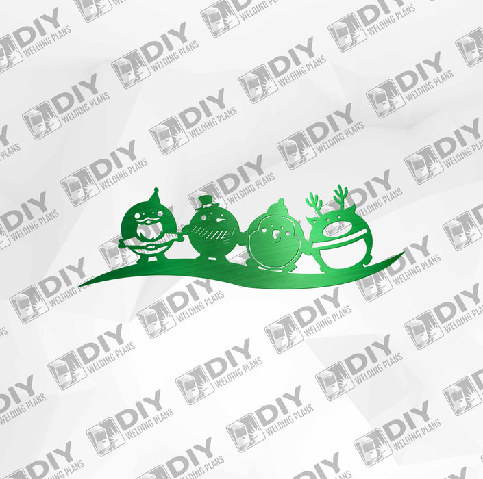 Cute Christmas Character DXF Plasma File