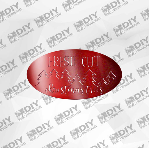 Fresh Cut Christmas Trees DXF Plasma File