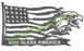 God Bless America Eagle Head Flag Plasma Laser DXF Cut File