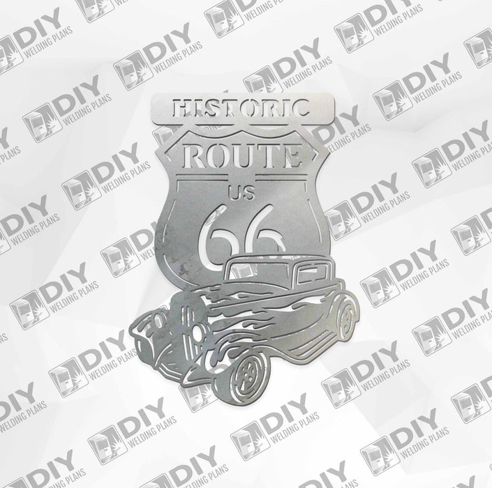 Historic Route - US 66 - DXF File Only