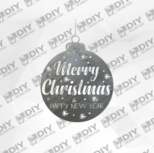 Merry Christmas Ball DXF Plasma File