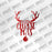 Merry Christmas Deer with Ball DXF Plasma File