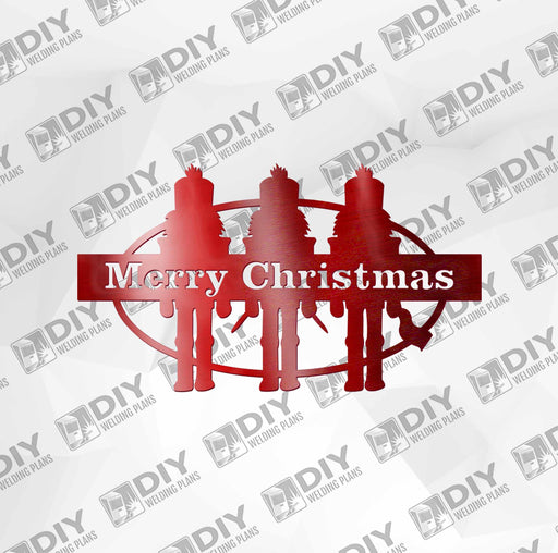 Merry Christmas Nut Cracker DXF Plasma File