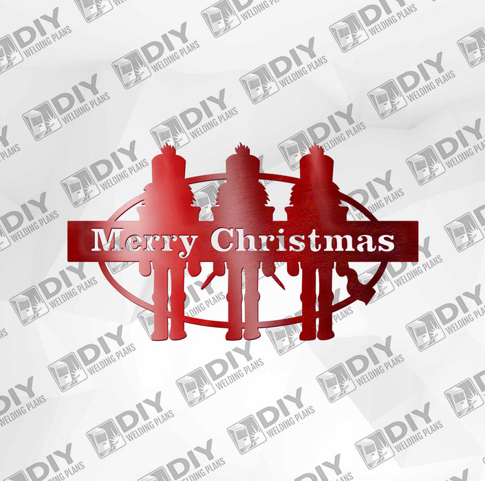 Merry Christmas Nut Cracker DXF Plasma File