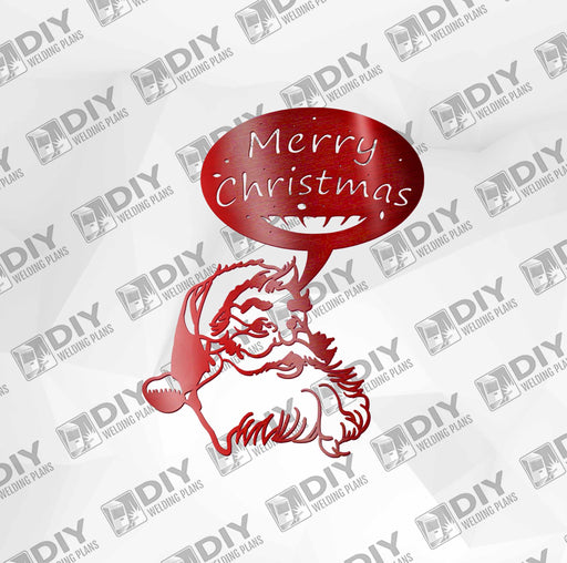 Merry Christmas Santa Claus DXF Plasma File