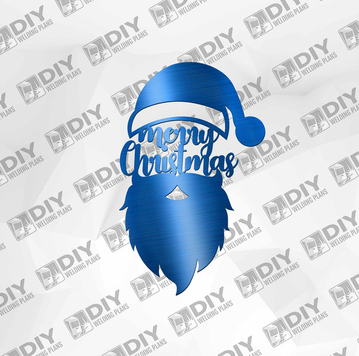 Merry Christmas Santa Face DXF Plasma File
