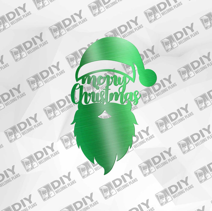 Merry Christmas Santa Face DXF Plasma File