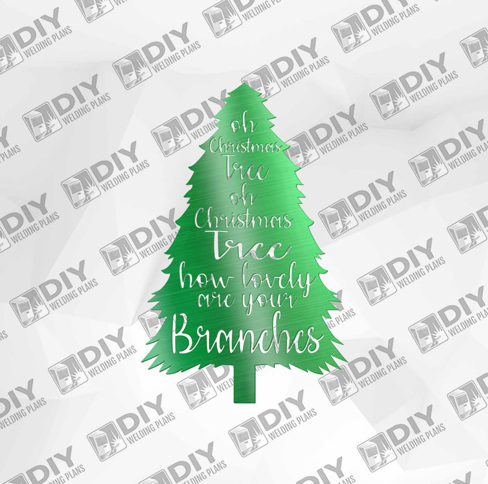 Oh Christmas Tree DXF Plasma File