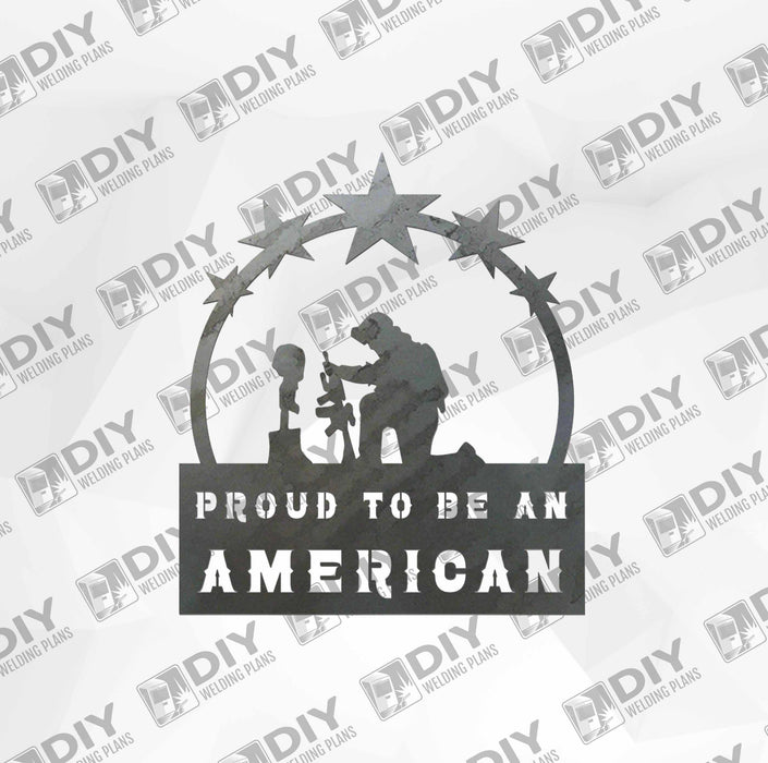 Patriotic Sign 18 DXF Plasma File