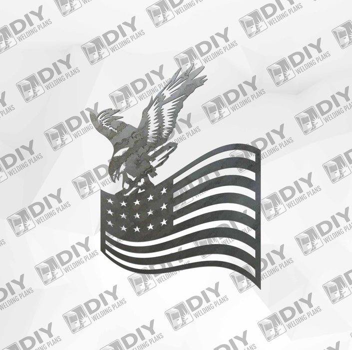 Patriotic Sign 21 DXF Plasma File