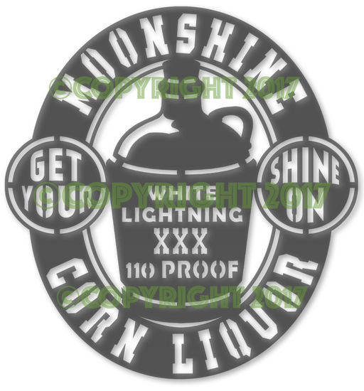 Shine On Moonshine Jug Plasma Laser DXF Cut File
