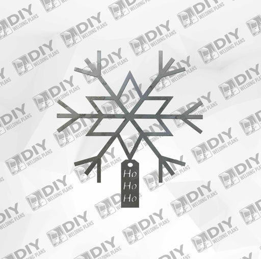 Snowflakes Hohoho DXF Plasma File