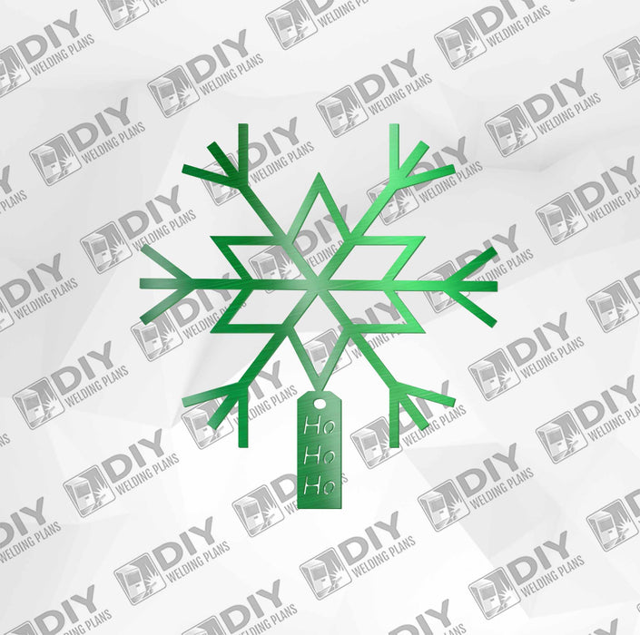 Snowflakes Hohoho DXF Plasma File