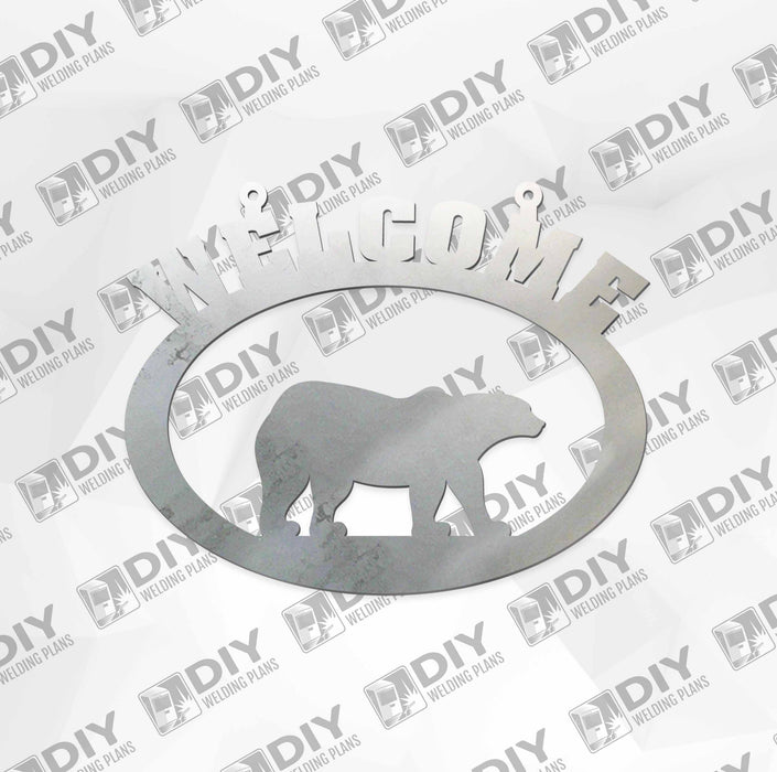 18” x 15” Welcome Bear Sign DXF Plasma File