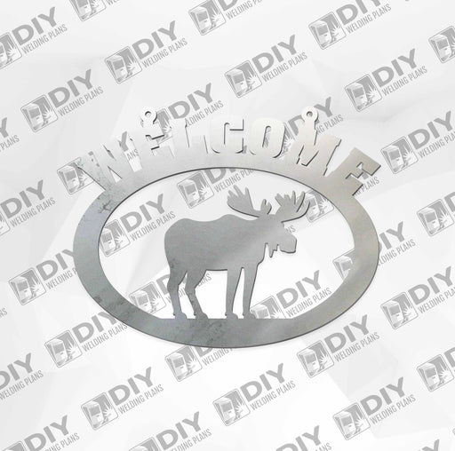 18” x 15” Welcome Moose Sign DXF Plasma File
