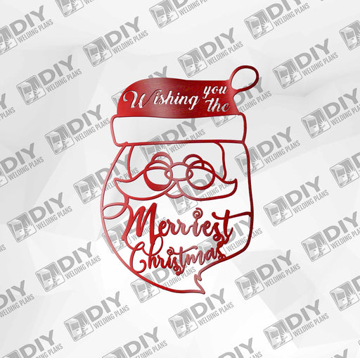 13" x 18" Wishing You the Merriest Christmas DXF Plasma File