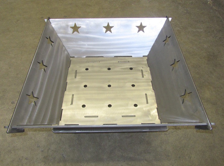 Square Texas Star Fire Pit 22 inch - Plasma Laser DXF Cut File