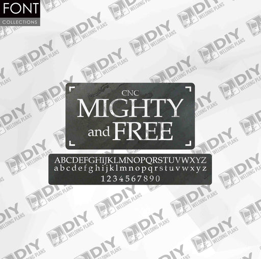 CNC Font - Mighty and Free Font - Custom Font for CNC