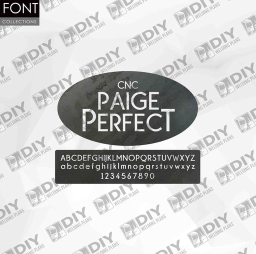CNC Font - Paige Perfect Font - Custom Font for CNC