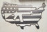 USA Flag with AR 15 in center - DXF File Only