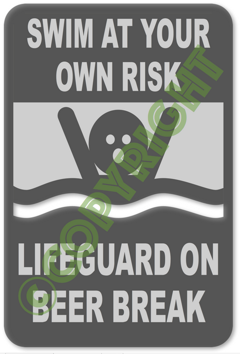 Lifeguard on Beer Break - DXF CNC File